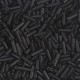 Miyuki Bugle 6mm Beads - Black matted BGL2-401F